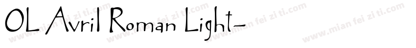 OL Avril Roman Light字体转换